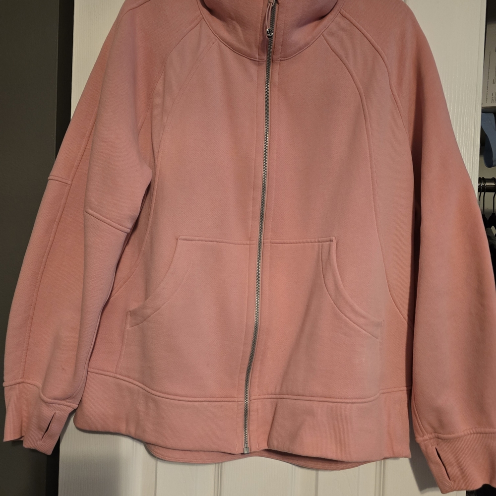Lululemon Scuba Soft Pink Hoodie Like New